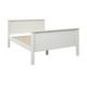 Lit pin massif blanc 140x190