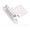 Amerock BP7128W-XCP25 Face Mount Self-Closing Cabinet Hinge for Kitchen and Cabinet Hardware 3/8 Inset White - Pack of 25