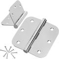 Door Hinges 3 Pack Stainless Steel Hinges 3.5 inch Hinges for Doors Interior/Exterior Door Hinges with 5/8 Radius Corners