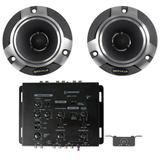 Memphis Audio CX23 3 Way Car Electronic Crossover Processor+2) Aluminum Tweeters