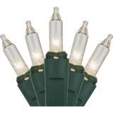 J Hofert Clear 100-Bulb Mini Incandescent String Light Set with Green Wire