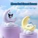 Genuine Sanrio Kawaii Cartoon Sanrioed Moon Shaped Night Light Anime Kuromi Cinnamoroll Cute Doll Bedside Lamp Children s