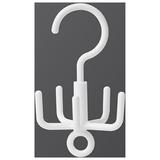 Fimeskey 1X Five-Claw Swivel Hook Belt Hanger Scarf Tie Rack Hook For Closet Organizer 360 Swivel Hook