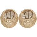 Rattan Pendant Lamp Shade Woven Chinese Lanterns Floor Lamps Screen Ratan Lampshade for Ceiling Round Chandelier