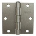 GlideRite 3-1/2 in. Steel Door Hinge with Square Corner Radius Satin Nickel finish Pack of 18