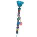 Zmeidao 4th of July Garden Stakes Decorative Beaded Garden Stakes with Rose Beads Crystal Stopper Top Round Glass Bead for Outdoor Decoration Independence Day Accessories