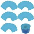 30/50/100pcs Pool Filter Skimmer Socks Pool Skimmer Replacement Reservoir Elastic Pools Filter Socks Water Sport Swimming Part Blue 50pcs