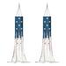 GIFTPUZZ Fashion US Flag Star Hanging Decoration 2 Pcs Windsocks Outdoor Wind Sock with Tails for Yard Garden Patio Home Party Supplies