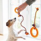 Leesechin Interactive Dog Toys Tug Of War Dog Toys Rubber Dog Chew Toys Bright Colors No Filler Dog Toys For Small Dogs