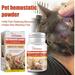 XINQITE 50g Pet Hemostatic Powder Wound Cleaning Hemostatic Powder With Benzocaine Pet Wound Powder for Cats Dogs for Help Stop Bleeding Fast