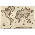 Bestwell Classic World Map Puzzle 1000 Pieces - Wooden Jigsaw Puzzles for Family Games - Suitable for Teenagers and Adults
