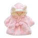 Baby Girls Fur Warm Coat Cloak Overcoat Hoodies Cute Outdoor Suit Toddler Baby Winter Faux Fur Coat