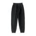 Diufon Kids Boys Girls Fleece Lined Sweatpants High Waist Jogger Pants Solid Color Unisex Active Pants with Pockets