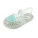 GERsome Baby Girls Sandals Summer Wedding Dress Flats Shoes Infant Newborn Crib Footwear First Walkers Prewalkers