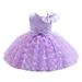 ZMHEGW Dresses for Toddler Girls Children S Sleeveless Performance Flower Beautiful Princess for Kids Wedding Dress