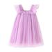 XMMSWDLA Baby Girls Tulle Dress Sleeveless Floral Butterfly Tutu Dress Toddler Girls Birthday Party Princess Dresses Princess Dresses For Girls