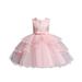 ZMHEGW Toddler Girls Dresses Kids Baby Spring Summer Print Cotton Sleeveless Bow Tie Party Princess Clothes Dress