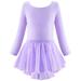 Youmylove Long Sleeve Ballet Skirted Leotards Dance Dresses Tutu Outfit For Ballerina Baby Girls Stylish Toddler Child Outwear