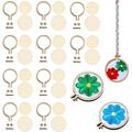 Mini Embroidery Hoops - 1 Inch Small Round Wooden Embroidery Frame Circle Cross Stitch Hoop Ring For Cross Stitch Frame Handy Sewing Arts DIY Pendant Crafts Tool (10 PCS)