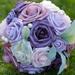 ACMDL 1pc Artificial Wedding Bouquet For Bridal Bridesmaid Flower Bouquet Wedding Flowers Bridal Flower Bouquets Fake Flowers Bouquet Bride Holding Bouquet Bridal Holding Flowers