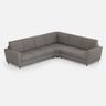 Yasel 3-Sitzer-Sofa (drei 60-cm-Sitze) + Ecksofa + 2-Sitzer-Sofa (zwei 60-cm-Sitze), Außenmaße L.288x228 grau