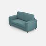 Mittelgroßes 2-Sitzer-Sofa Marrak (zwei 70-cm-Sitze), Außenmaße L: 168 cm, Farbe Petrol