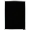 Black Aarco BOFD2418L 24 X 18 Felt Open Face Vertical Indoor Message Board With Aluminum Frame And 3/4 Letters