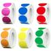 3000 Pcs Color Round Labels 1 InchWritable Circle Dot Stickers Self Adhesive Round Labels Roll Dot StickersSuitable for Home Classification Office Study(6 Rolls 6 Colors 500 Labels/Roll) 1in