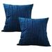 Decorative Throw Pillow Covers Sofa Accent Couch Pillows Set of 2 Navy Blue 45*45CM