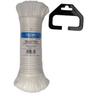 EDM - cheveau tressé nylon 25mts blanc grenat