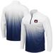 Men's Colosseum Navy Auburn Tigers Magic Team Logo Quarter-Zip Jacket