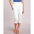 Blair Women's Alfred Dunner® Hyannisport Capris - White - 18W - Womens