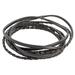 Black Braided Leather Wrap Bracelet from Guatemala 'Elegant Style'