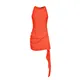 Elisabetta Franchi, Dresses, female, Red, S, Coral Red Dresses for Women