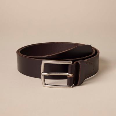 Lucky Brand Smooth Leather Belt With Tab - Men's Accessories Belts in Brown, Size 40