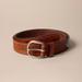 Lucky Brand Beaded Strap Leather Belt - Women's Accessories Belts in Brown, Size S