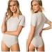 Free People Tops | Free People In My Tee Heather Grey Bodysuit | Color: Gray | Size: S