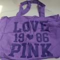 Victoria's Secret Bags | Nwt Love Pink Victoria's Secret Purple Tote Bag | Color: Purple | Size: 21"14"