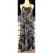 Anthropologie Dresses | Anthropologie Malika Zebra Maxi Dress Mp | Color: Black | Size: Mp