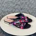 Kate Spade Shoes | Kate Spade Faris Sandal Slide 8.5 Indigo Floral Embroidery | Color: Blue/Pink | Size: 8.5