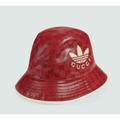 Gucci Accessories | New Authentic Gucci X Adidas Gg Logo Red Bucket Hat Size L | Color: Red | Size: S