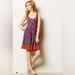 Anthropologie Dresses | Anthropologie Maeve Amapola Dress Purple Red Zip Sleeveless Xs/S Size 2 | Color: Pink/Purple | Size: 2