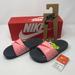 Nike Shoes | Nike Kawa Slide Print Kids-Dark Grey/Tropical Pink Sandals | Color: Gray/Pink | Size: Various