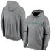 Men's Nike Heathered Charcoal Miami Dolphins Fan Gear Wordmark Performance Pullover Hoodie