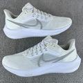 Nike Shoes | Nike Air Zoom Pegasus 39 White Silver Running Shoes Sneakers Women's Size 11 | Color: Silver/White | Size: 11