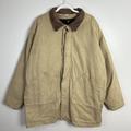 American Eagle Outfitters Jackets & Coats | American Eagle Jacket Barn Chore Coat Leather Collar Buttons Plaid Lining Large | Color: Brown | Size: L
