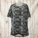 Lularoe Tops | Nwt Lularoe Irma Tunic Shirt Womens Xxs Gray | Color: Black/Gray | Size: Xxs