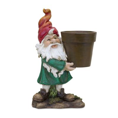 Garden Gnome With Pot Planter 9