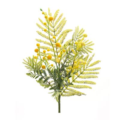 Mimosa Leaf Berry Spray (Set Of 6) by Melrose in Yellow