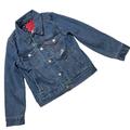 Levi's Jackets & Coats | New Levis Womens Jean Jacket Xs Blue Denim Polka Dot Lining Classic Cut Collar | Color: Blue | Size: Xs
